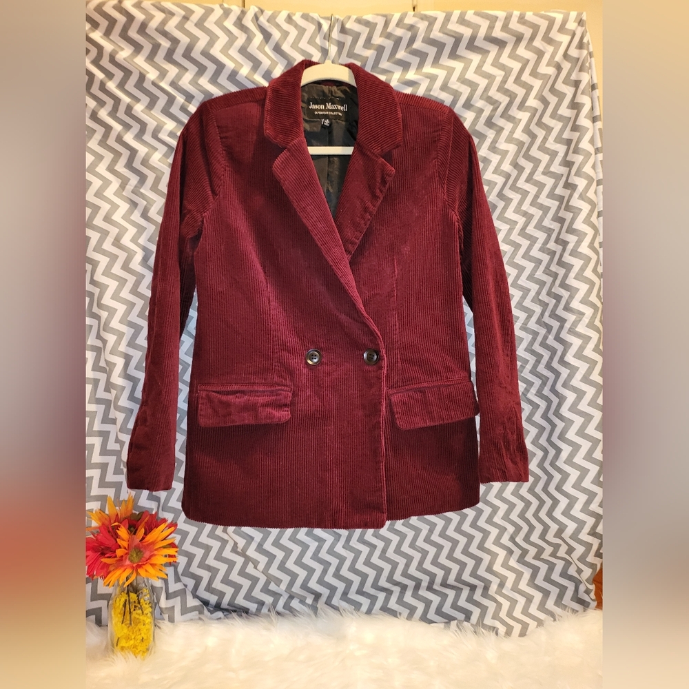 Jason Maxwell Outerwear. Burgundy. Size S - Picture 5 of 12